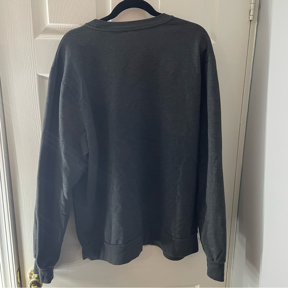 Unisex Disney Parks XL Mickey Mouse Charcoal Grey Crewneck Pull over sweatshirt - Picture 2 of 7